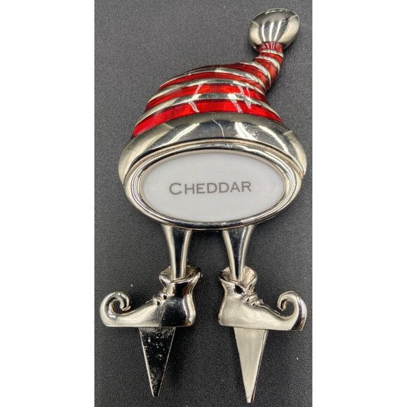 Christmas Cheese Santa Hat Elf Markers Reed Barton 19 Blends Quality Set 2601 - Picture 4 of 5